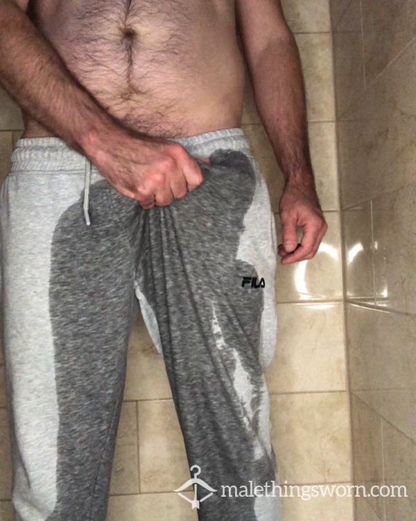 Dad’s Pi*s Soaked Grey Fila Joggers