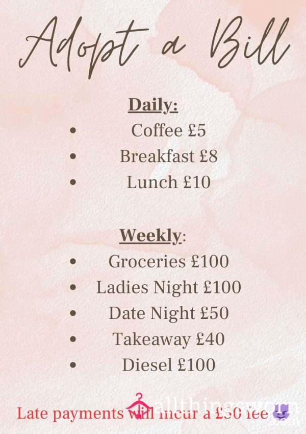 Daily & Weekly Bills