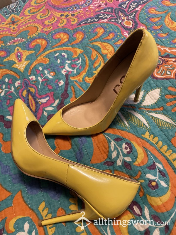 Dainty&shiny Yellow Heels💛