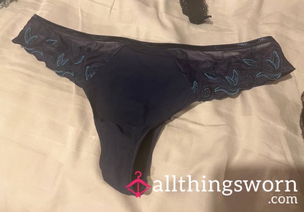 Dark Blue Laced Panties