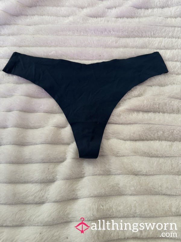 Dark Blue Nylon Thong