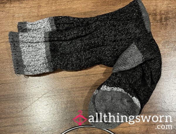 SALE Dark Boot Socks