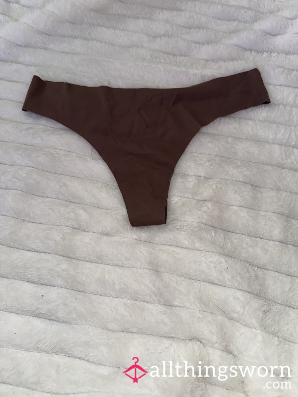 Dark Brown Nylon Thong