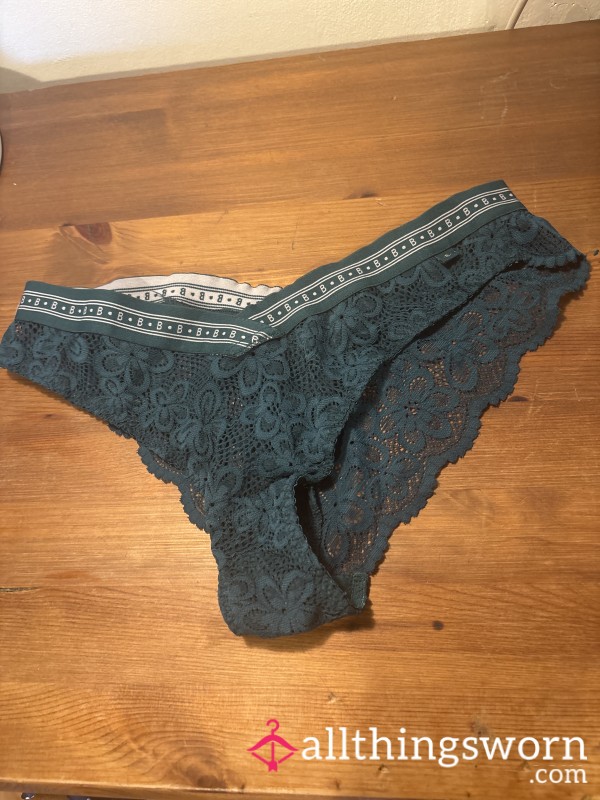 Dark Green Lace Panties