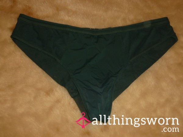 Dark Green Panties - Rubbed One Out In These!