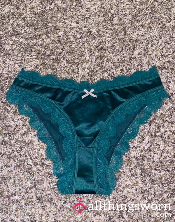 Dark Green Satin Pantie 💚