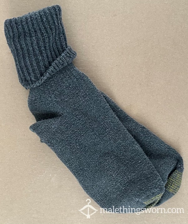 Dark Grey Heavy Wool/Blend Work Boot Socks