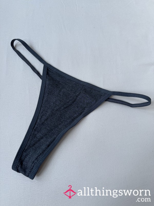 Dark Grey Thong, 48hr Wear 🩶