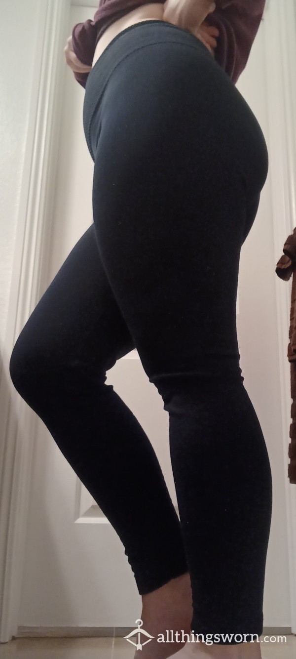 Dark Navy Blue Skin Tight Leggings