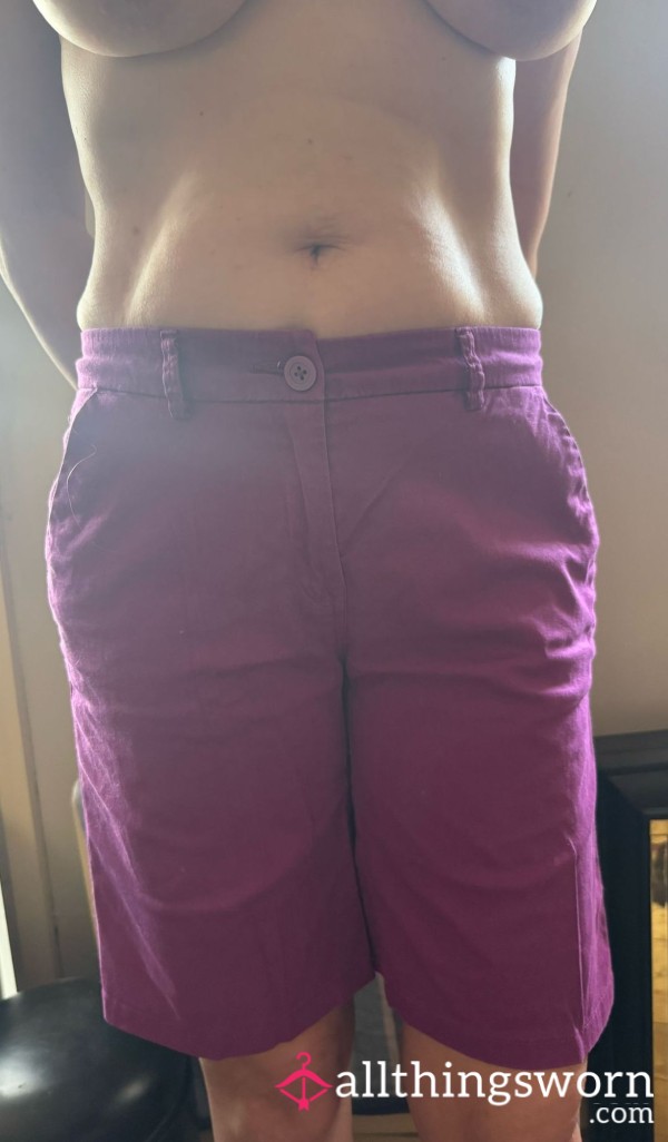 Dark Pink Shorts, Size 10