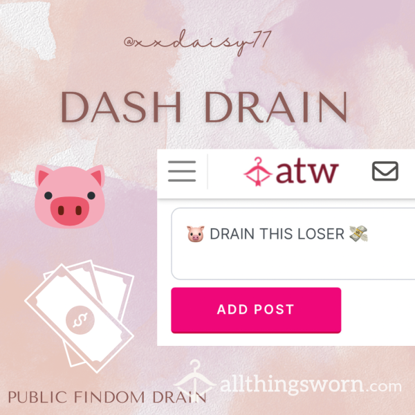 DASH DRAIN 🐷💸✨