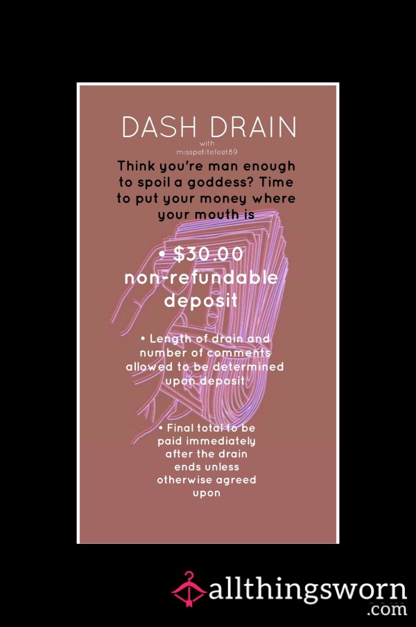 💸 Public Dash Drain With Goddess Ash 💸