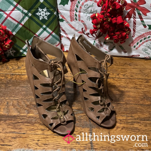 Date Night Lace Up Heel