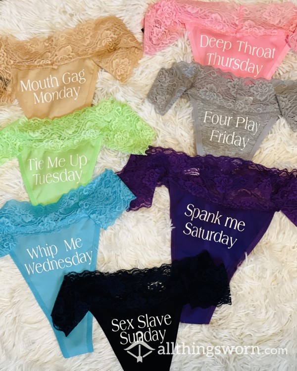 Days Of The Week Panties‼️ 7 Pairs!!! Brand New Or Worn