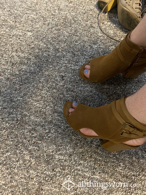 Decently Worn Brown Heels