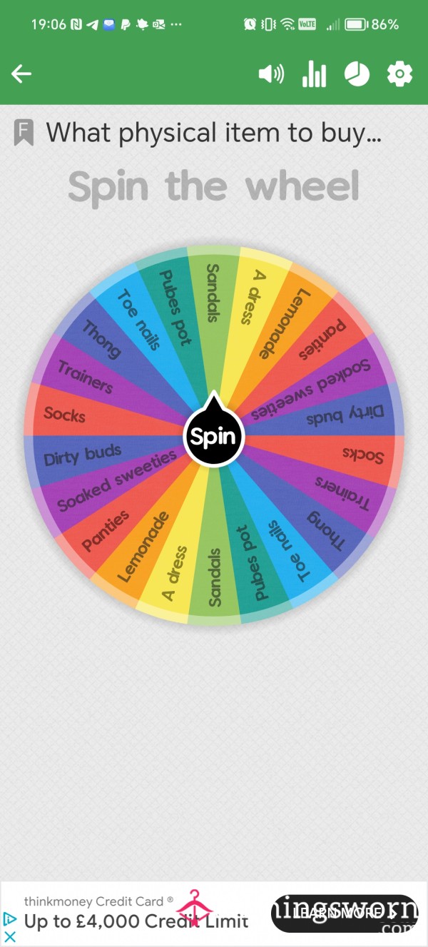 Decision Wheel - What Physical Item Should I Buy 💸