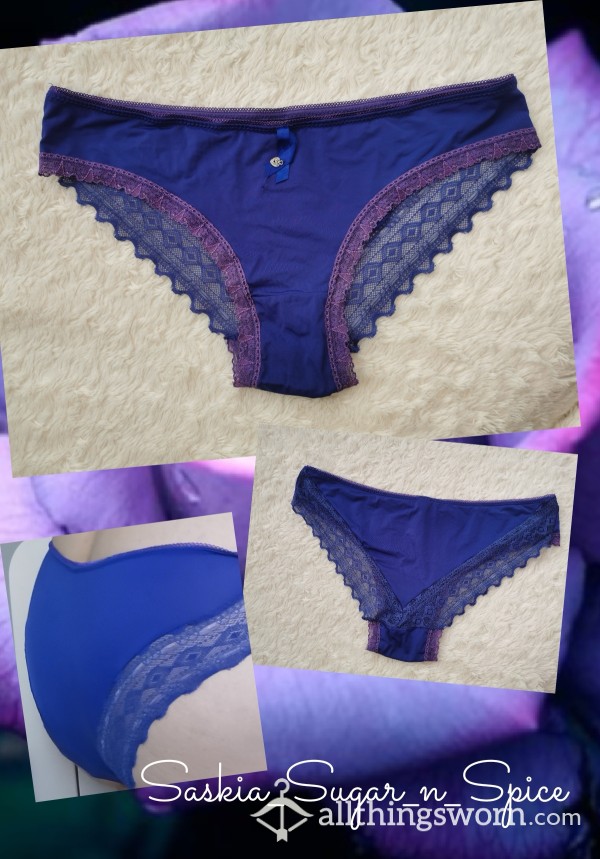 Deep Purple Lace Trim Knickers