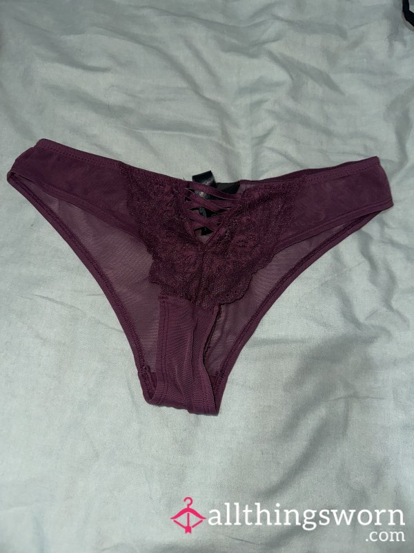 Deep Purple Lacey Briefs