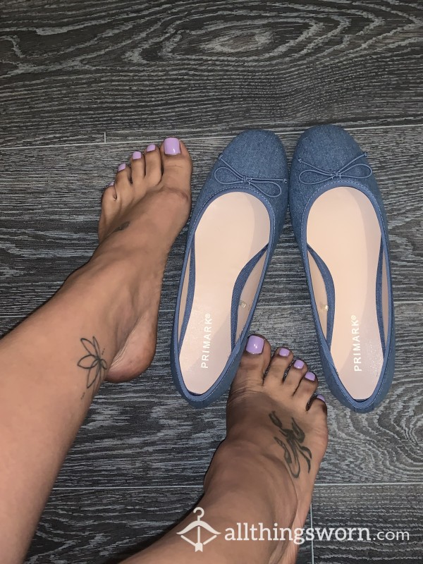 Denim Type Ballet Flats 😍