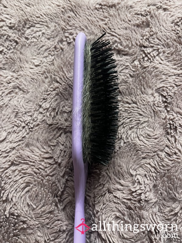 Denman Hairbrush With A Load Of My Beautiful Blonde Hair 👱🏻‍♀️