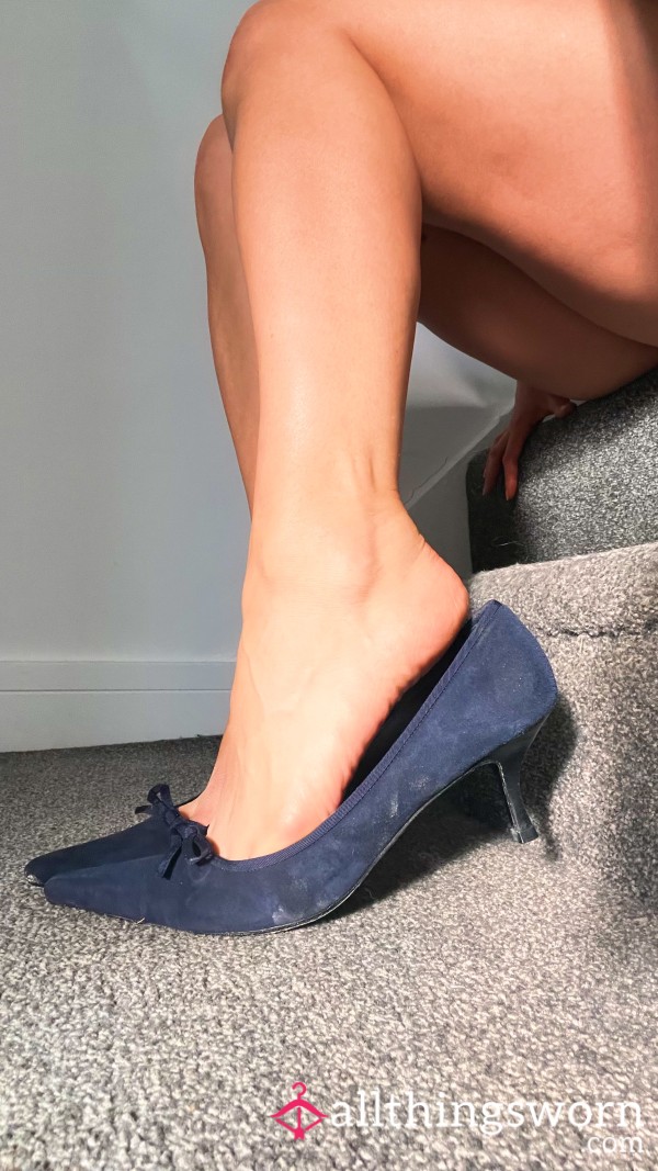 Suede Kitten Heels