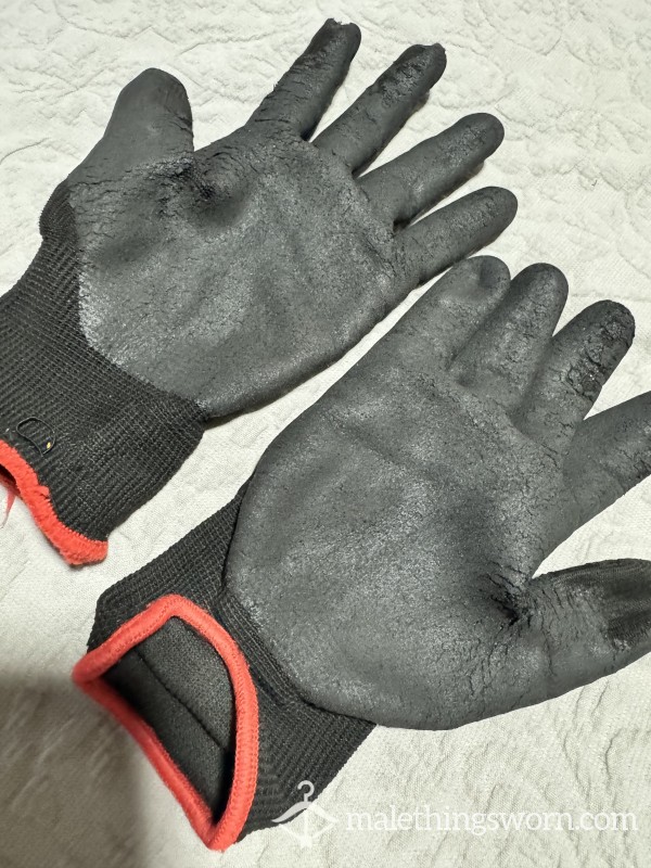 DESTROYED WORK GLOVES