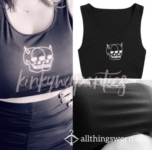 Devil Skull Crop Tank