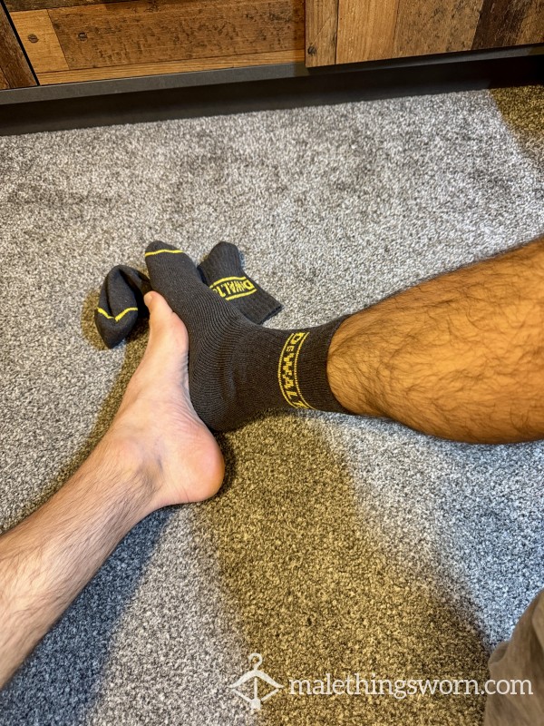 Dewalt Socks 🧦 Worn For 5 Days + Free Uk Postage. Come Get Yours My Boys 🫵😈