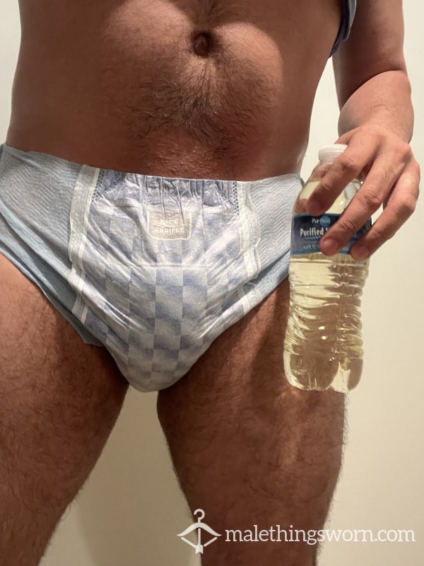 Diaper, With Sweat, Pi*s And Something More S**y Inside For You Guys. Also Will Take Request For Other Things As Well.