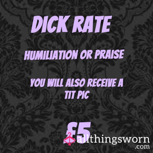 D*ck Rate & Tit Pic