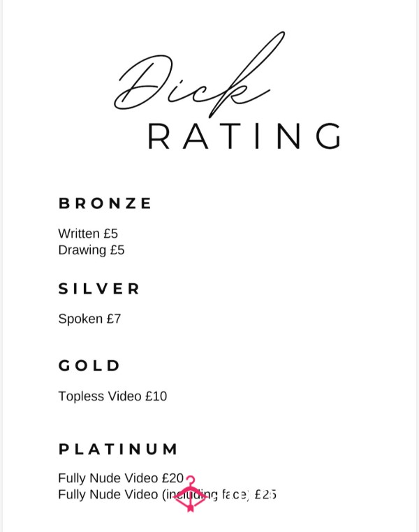 Written D*ck Rating...from