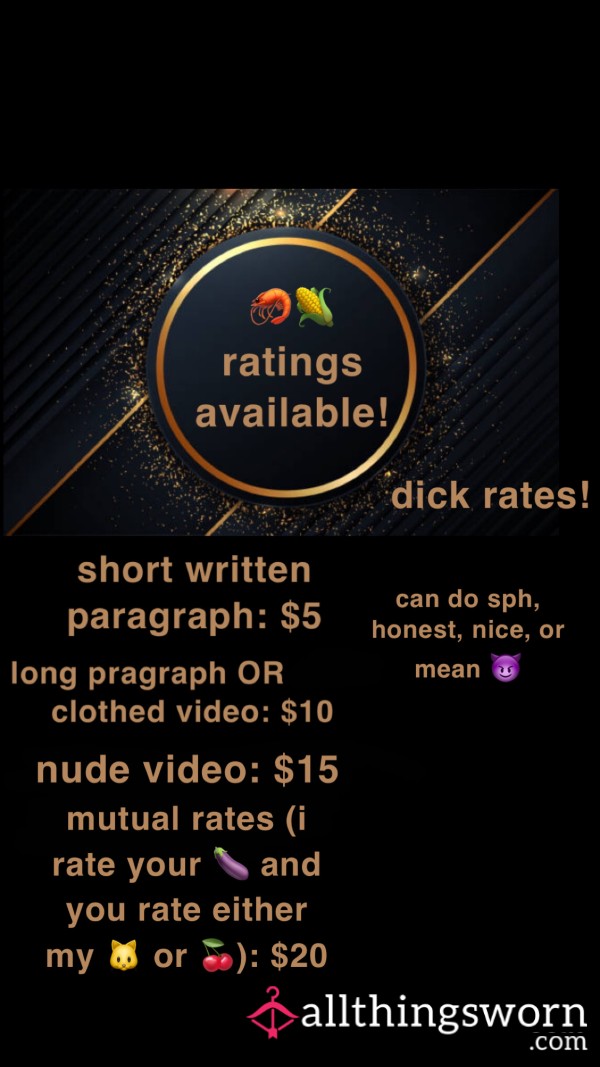 D*ck Rating 🍆🦐