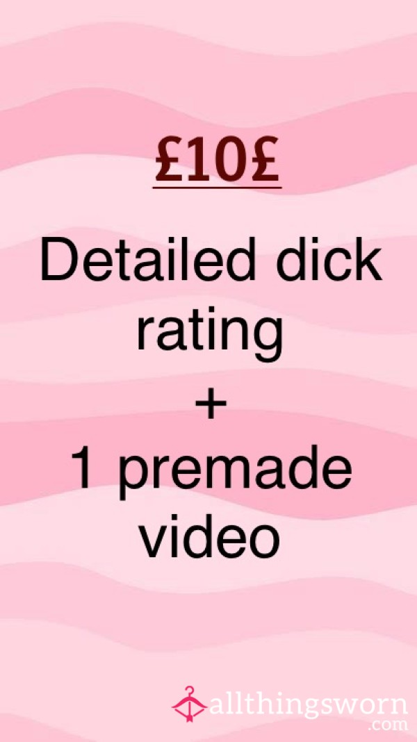 D*ck Rating And A Video