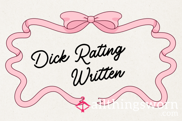 D*ck Rating Written