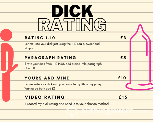 D*ck Ratings 🍆