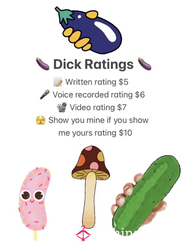 🍆 D*ck Ratings 🫦