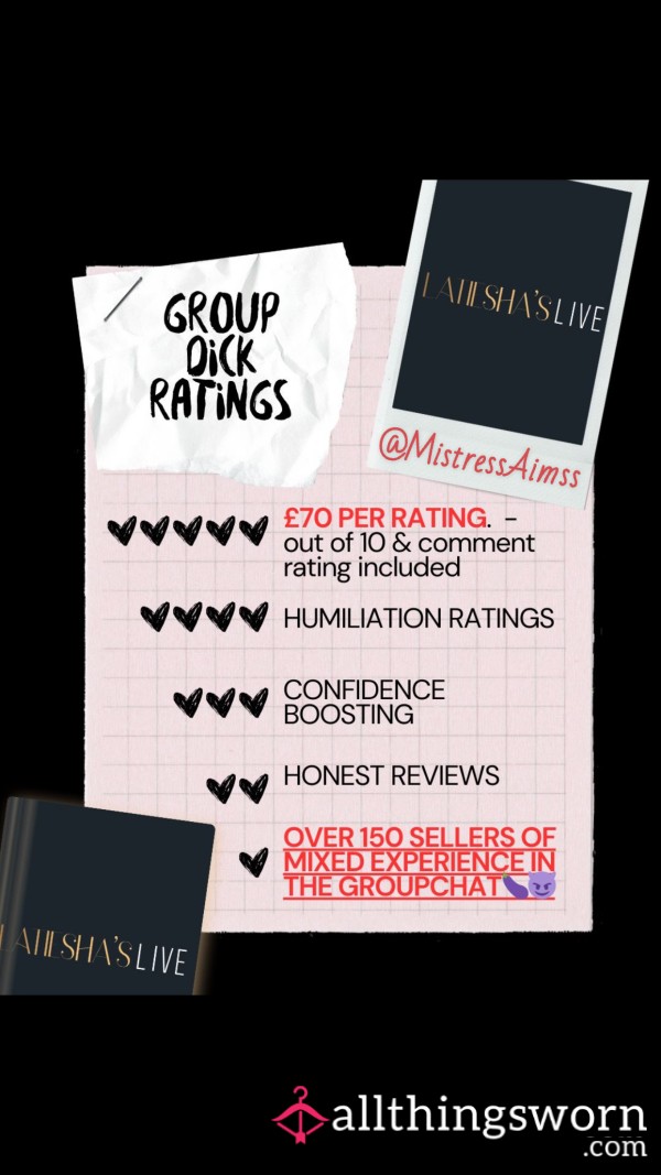 D*ck Ratings;)) 💋💋