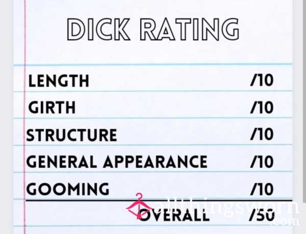 D*ck Ratings 🍆