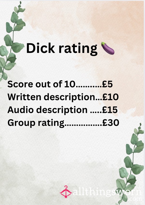 D*ck Ratings