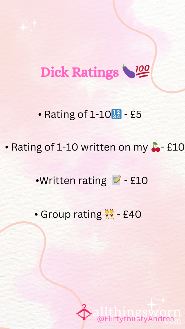 D*ck Ratings 😛