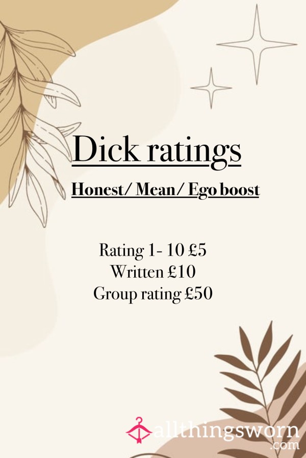 D*ck Ratings 🤭