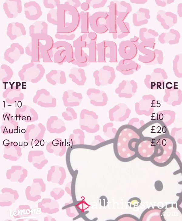 D*ck Ratings🌸