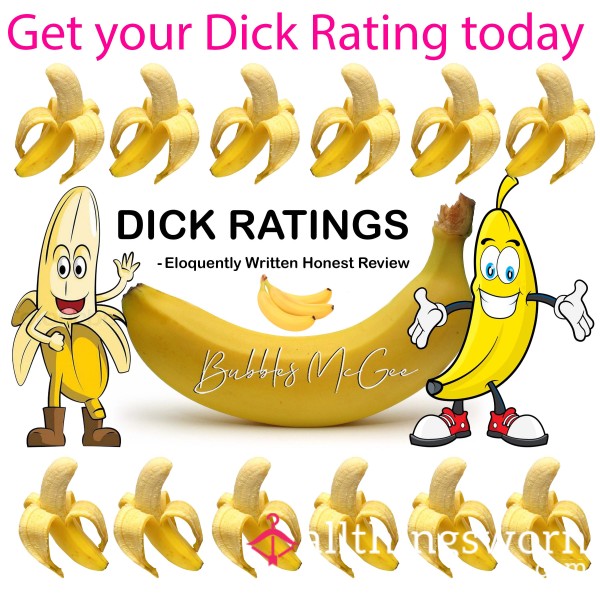 D*ck Ratings By Bubbles ✍️   🍆🥒🍌🌭