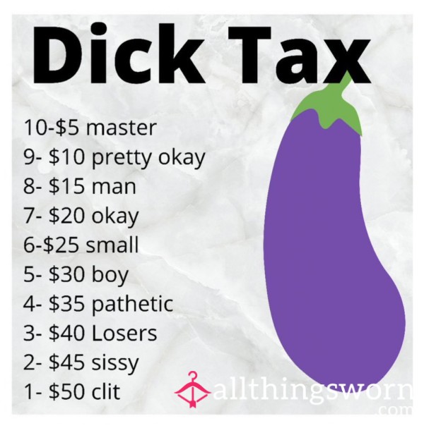 D*ck Tax? 😈