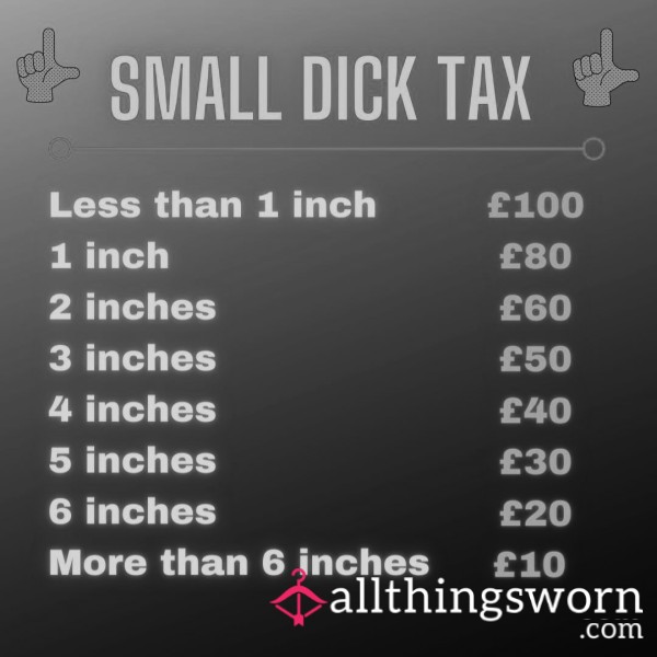 D*ck Tax! Pay Up 😈