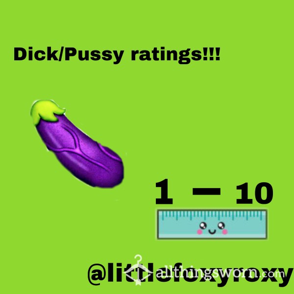 D*ck/pu**y Rating Voice Video