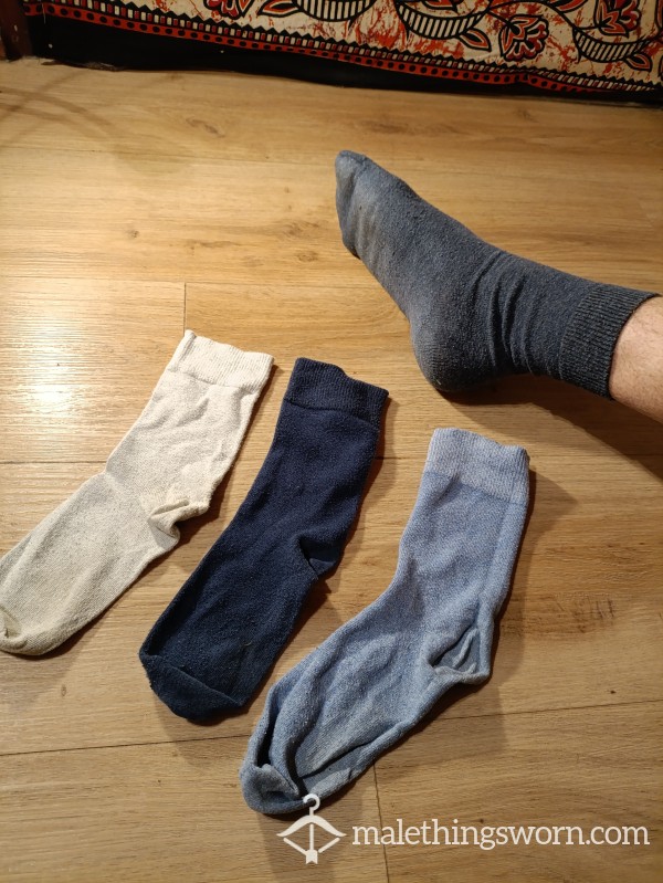 Different Tints Of Grey Socks