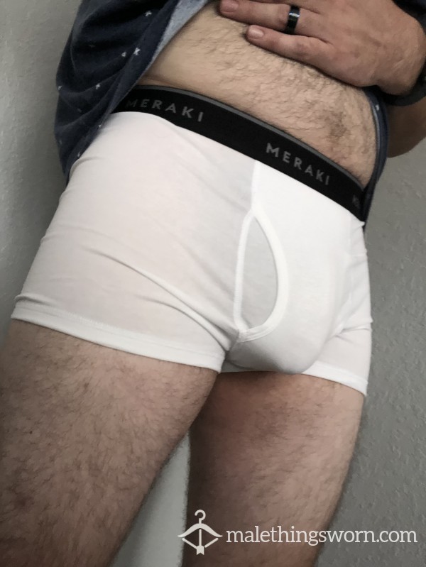 Dirty As Desired Medium White Boxer Briefs