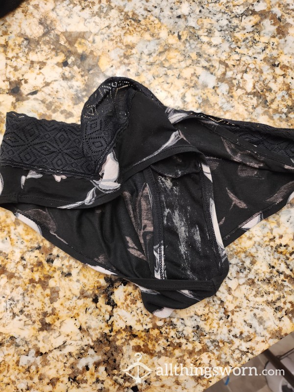 Dirty Black Panties!