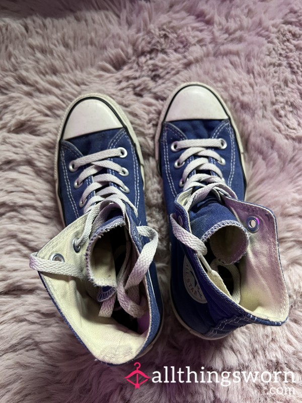 Dirty Blue Converse